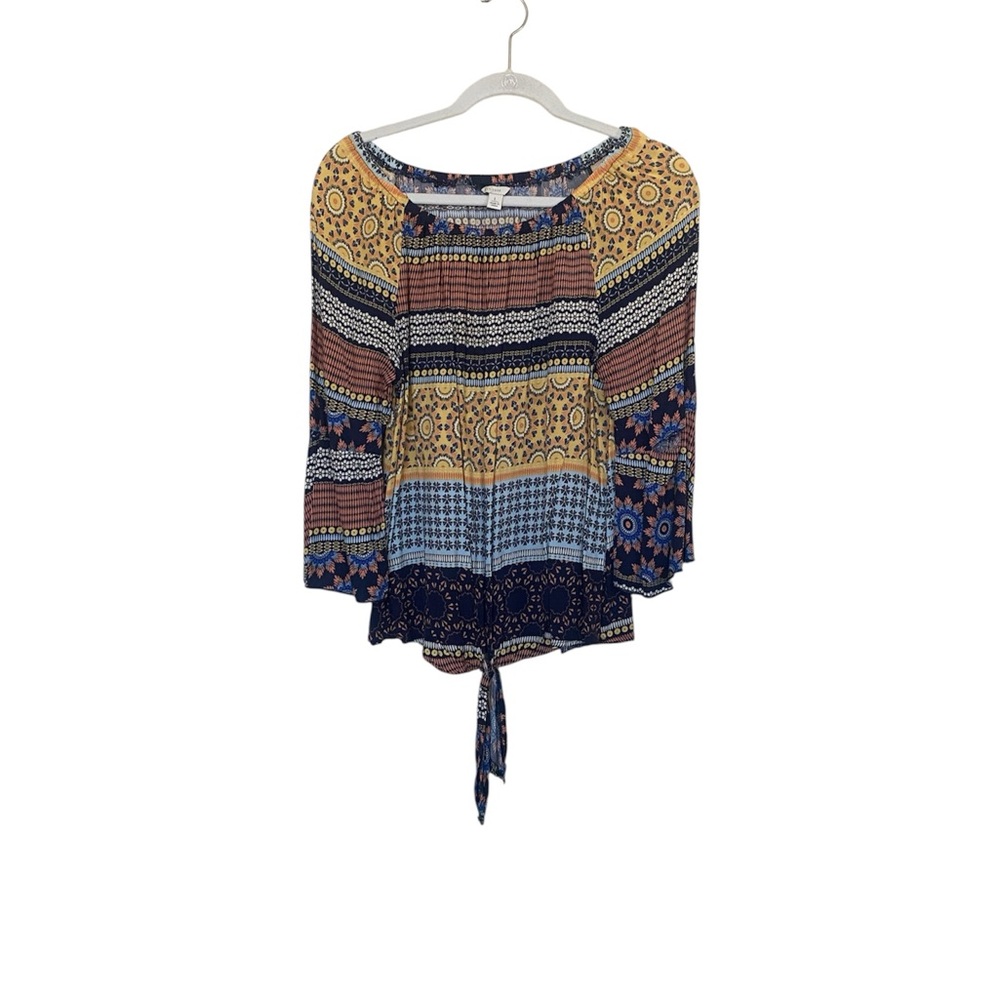 Chic Bohemian Patterned Blouse